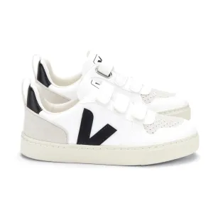 V-10 Black White Velcro Sneaker