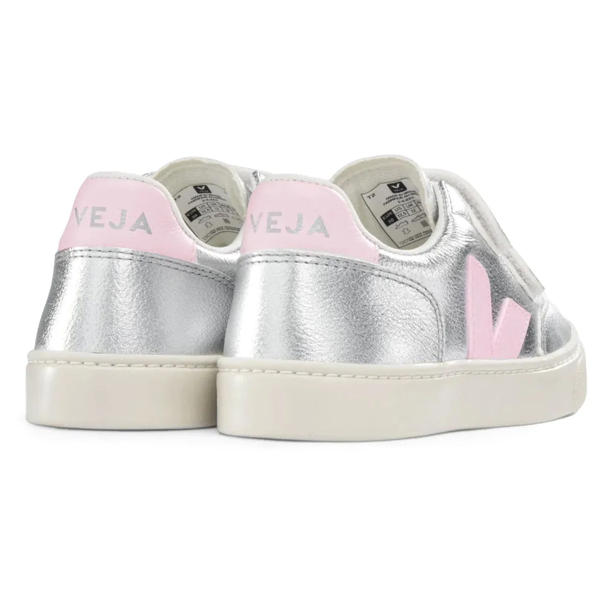 V-12 Silver Pink Velcro Sneaker