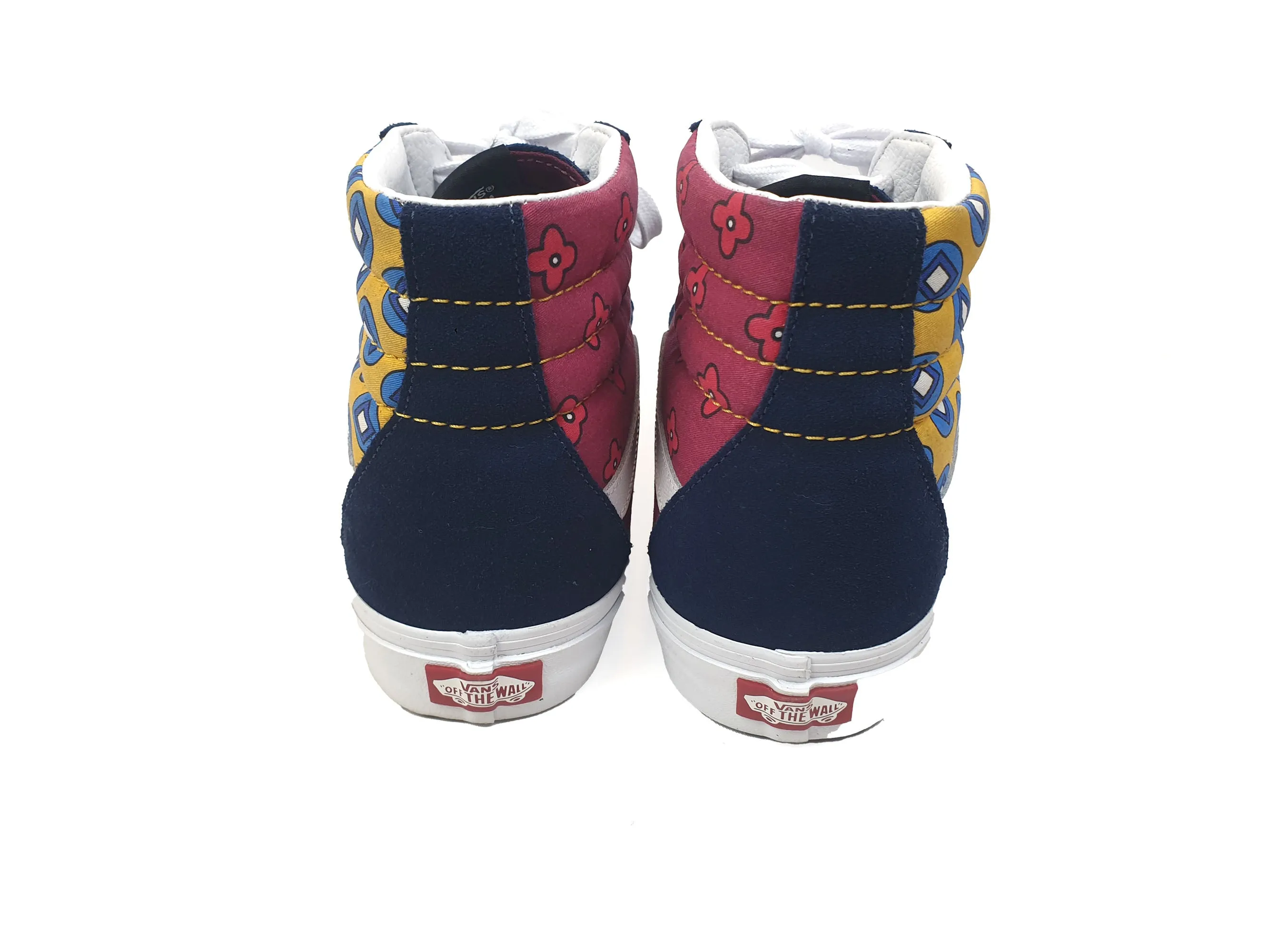 Vans mismatched high top lace up shoes size UK11