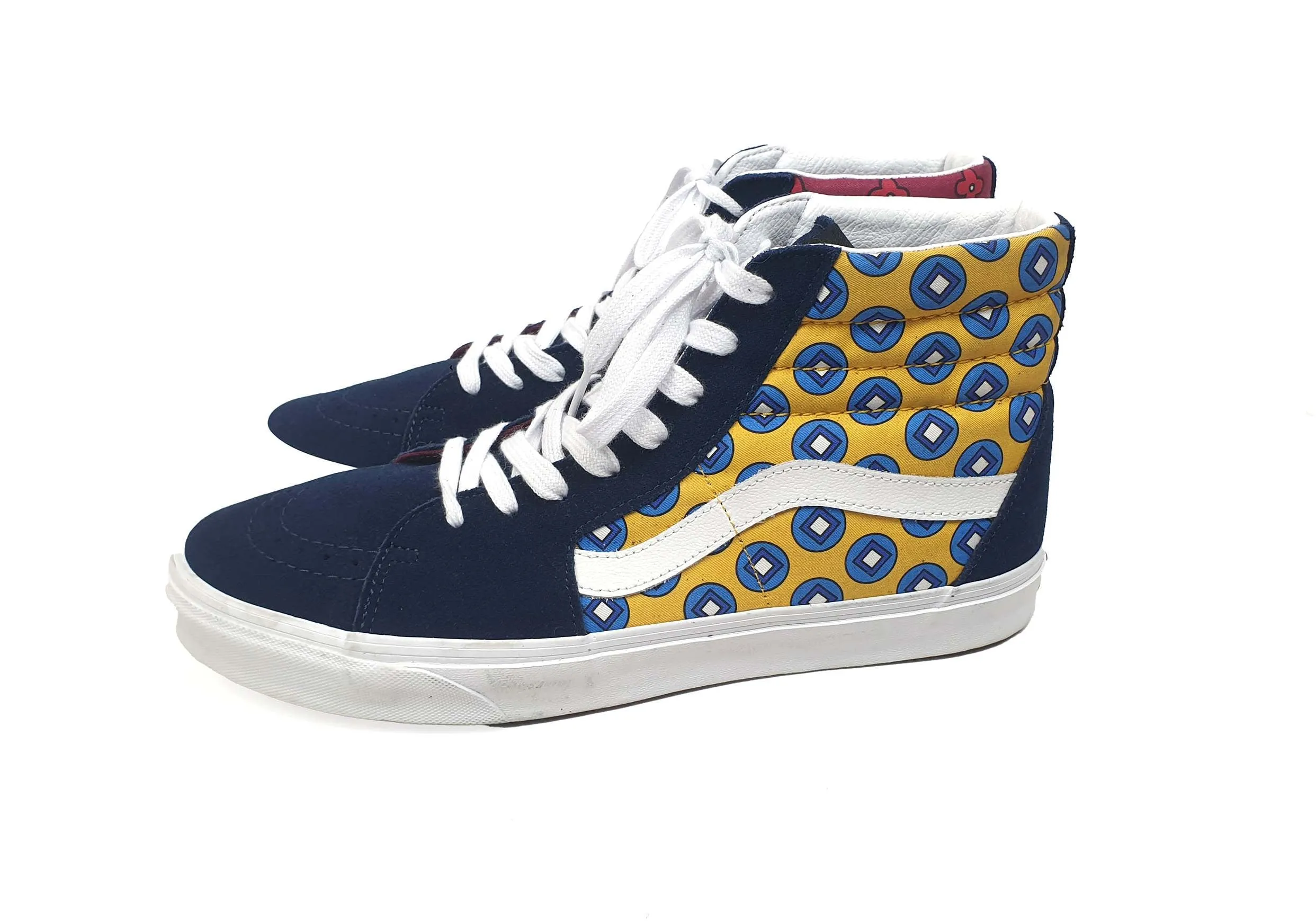 Vans mismatched high top lace up shoes size UK11