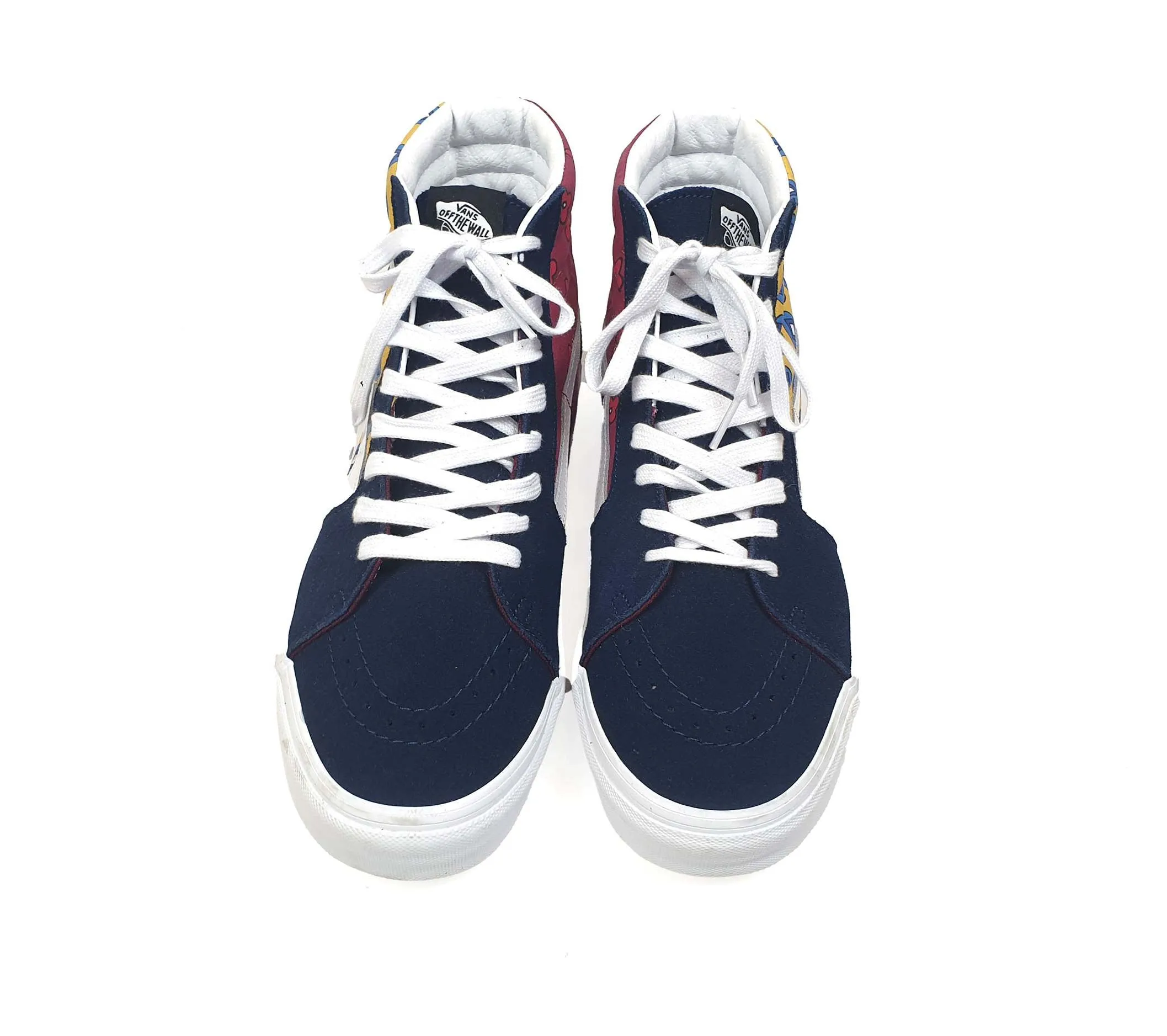 Vans mismatched high top lace up shoes size UK11