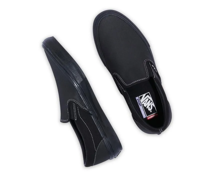 VANS SKATE PRO SLIP ON BLACK BLACK