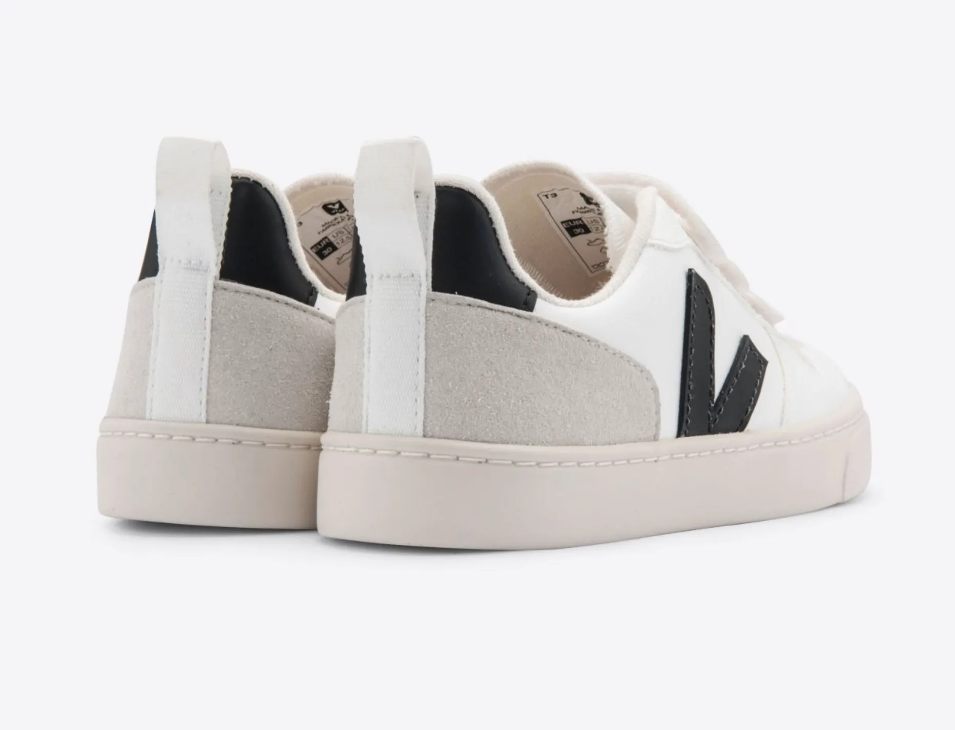Veja - V-10 Velcro CWL (white/black)