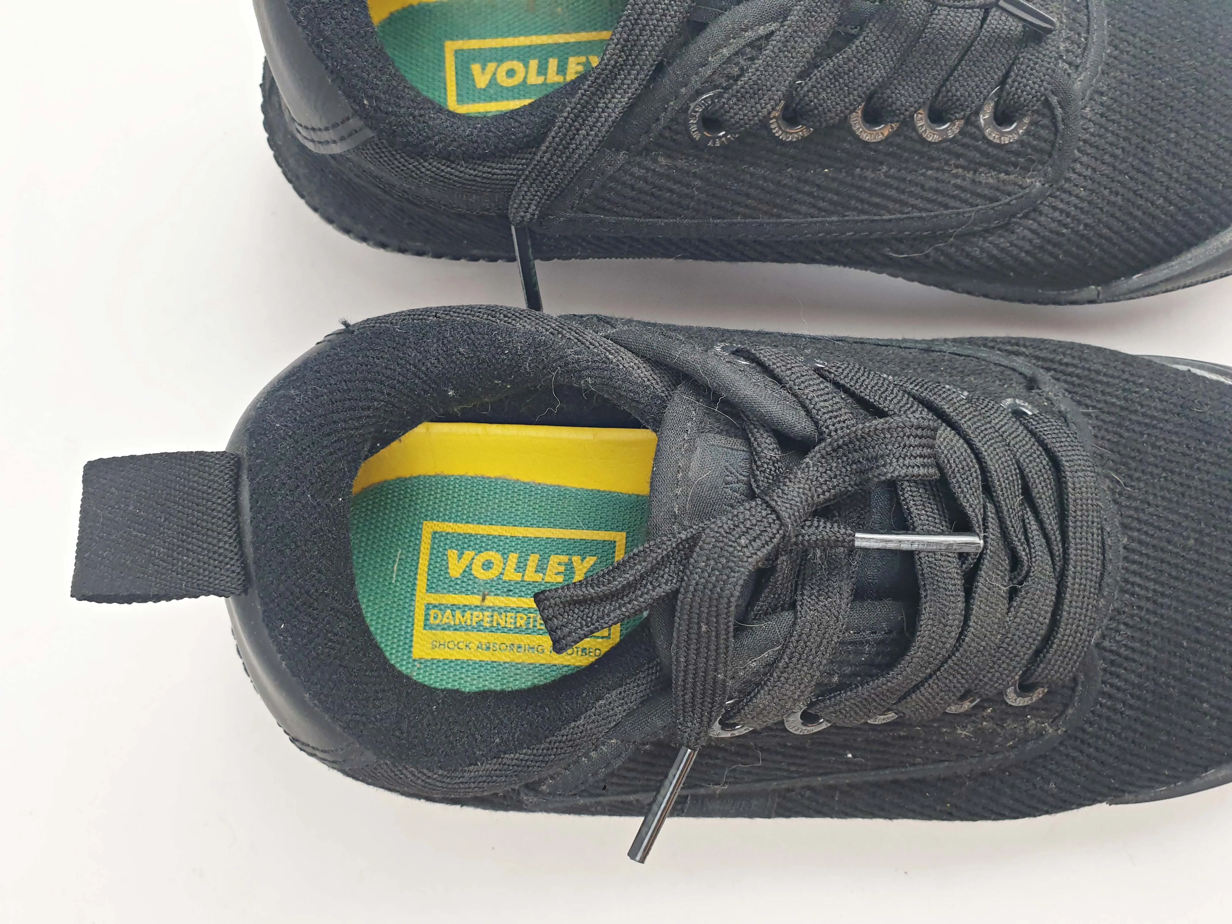 Volley black lace up shoes size 8