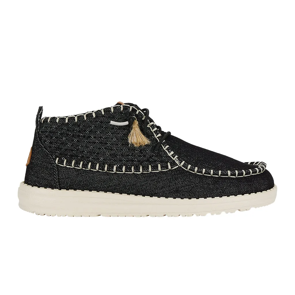 Wendy Mid Perf Canvas - Black