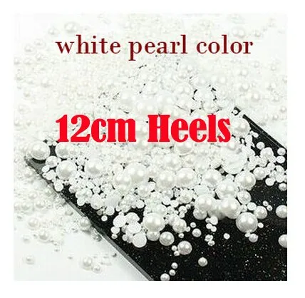 White Pearl Wedding Shoes Wholesales New Beautiful Flower Rhinestone Bridal Shoes Platform High Heels Big Size Women Pumps