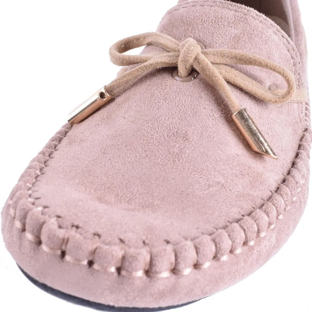 Womens Flats Casual Bowtie Loafers Sweet Candy Colors Flats Solid Shoes