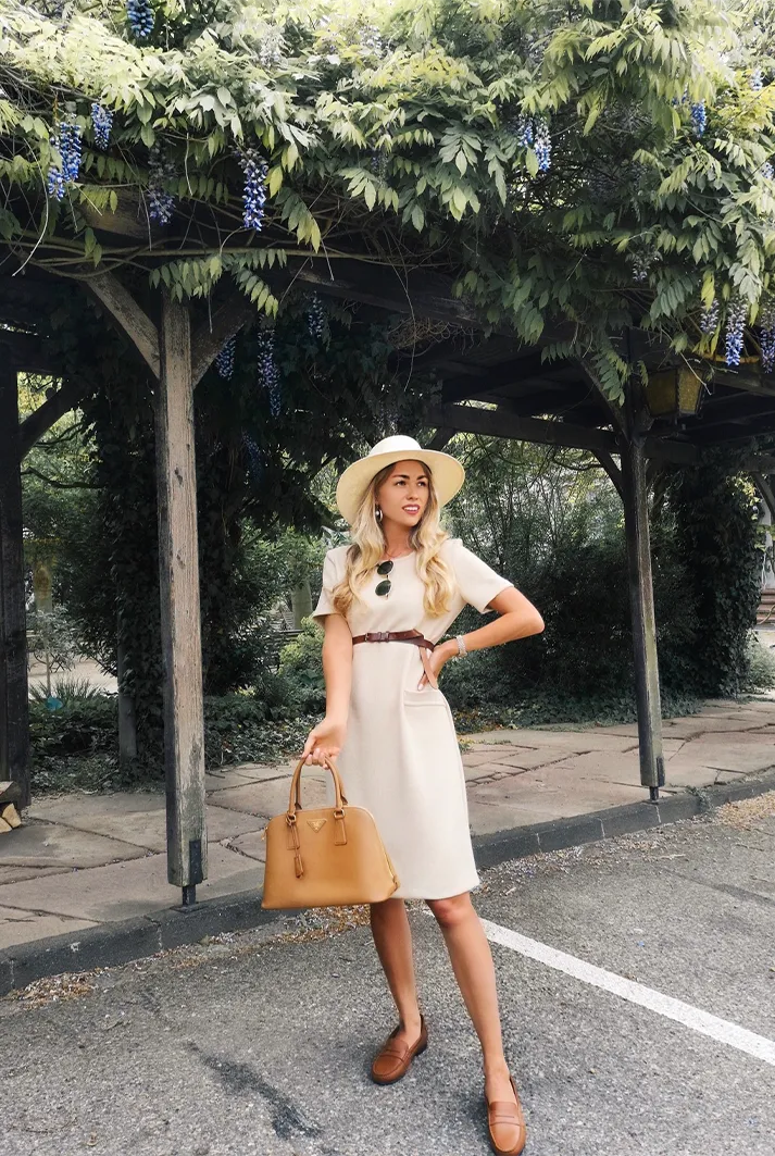 Women's Tan Leather Penny Driving Loafers